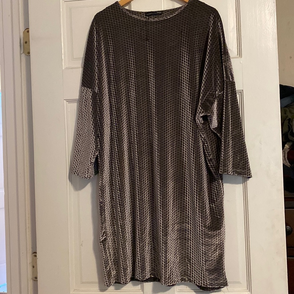 Zara Velvet tunic dress